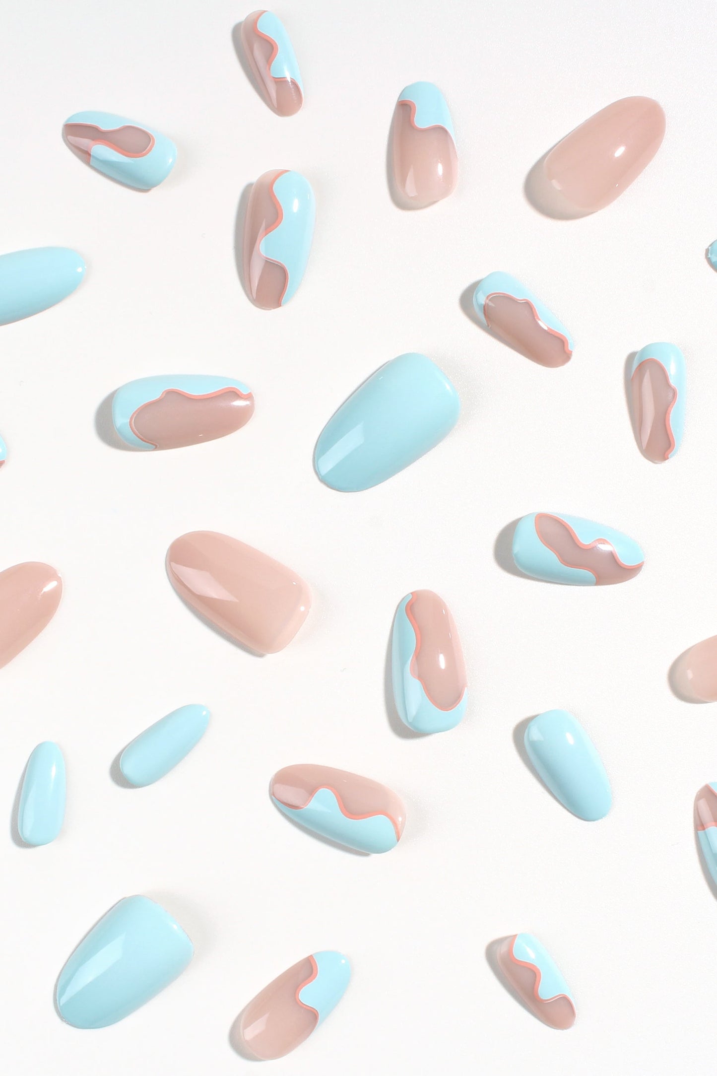 Bonmuz - Seabed Blossom | Soft & Durable Press-On Nails