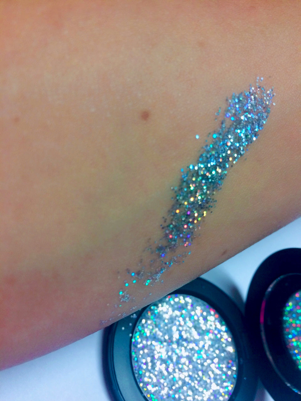Inked Doll Cosmetics - "GLASS DOLLHOUSE!" Single Pressed Glitter Palette