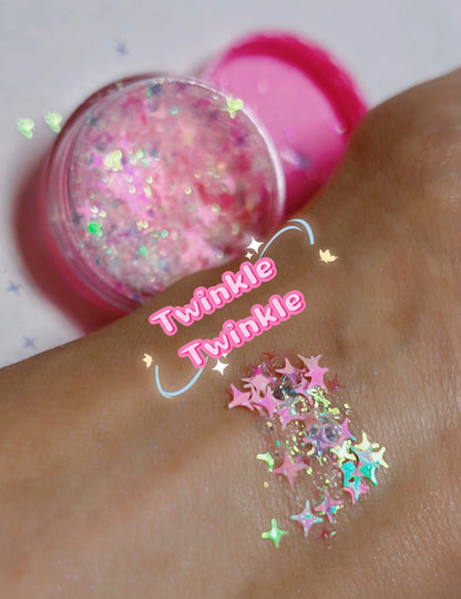 Inked Doll Cosmetics - TWINKLE TWINKLE MERMAID JELLY (FACE/BODY/HAIR) GLITTER GEL