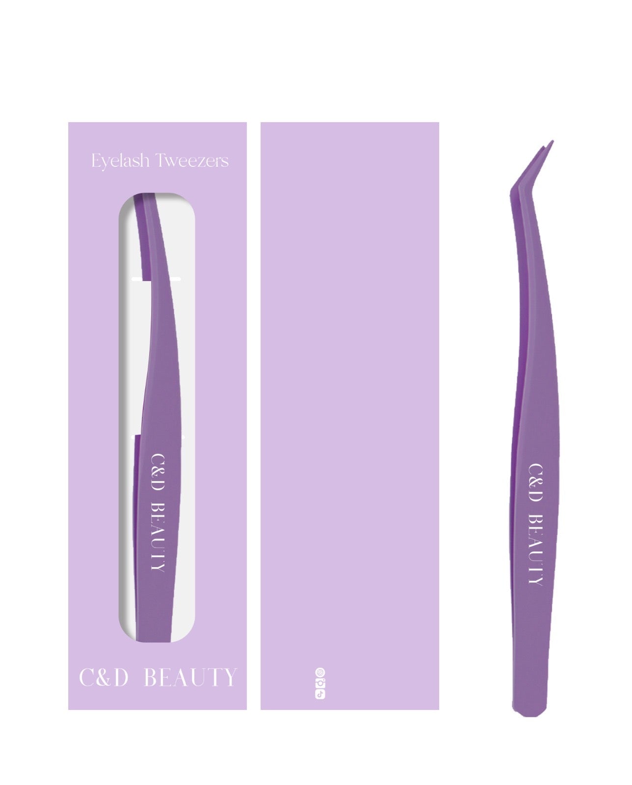 C & D Beauty - Sleek & Stick-Free Tweezers