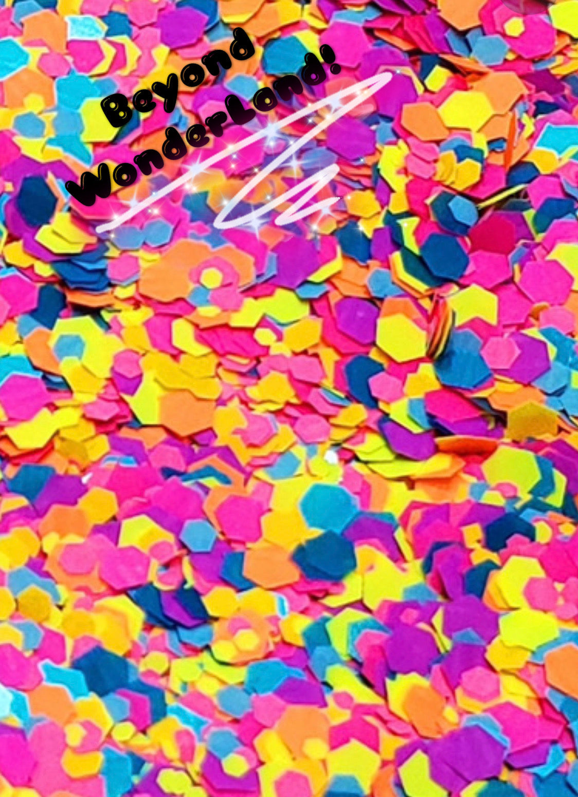 Inked Doll Cosmetics - "BEYOND WONDERLAND" *UV*/BlackLight* Festival FunFetti