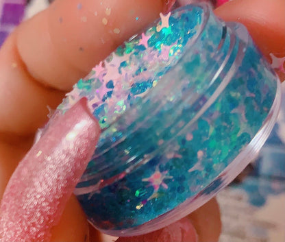 Inked Doll Cosmetics - COTTON CANDY BLUE Diamond Glow