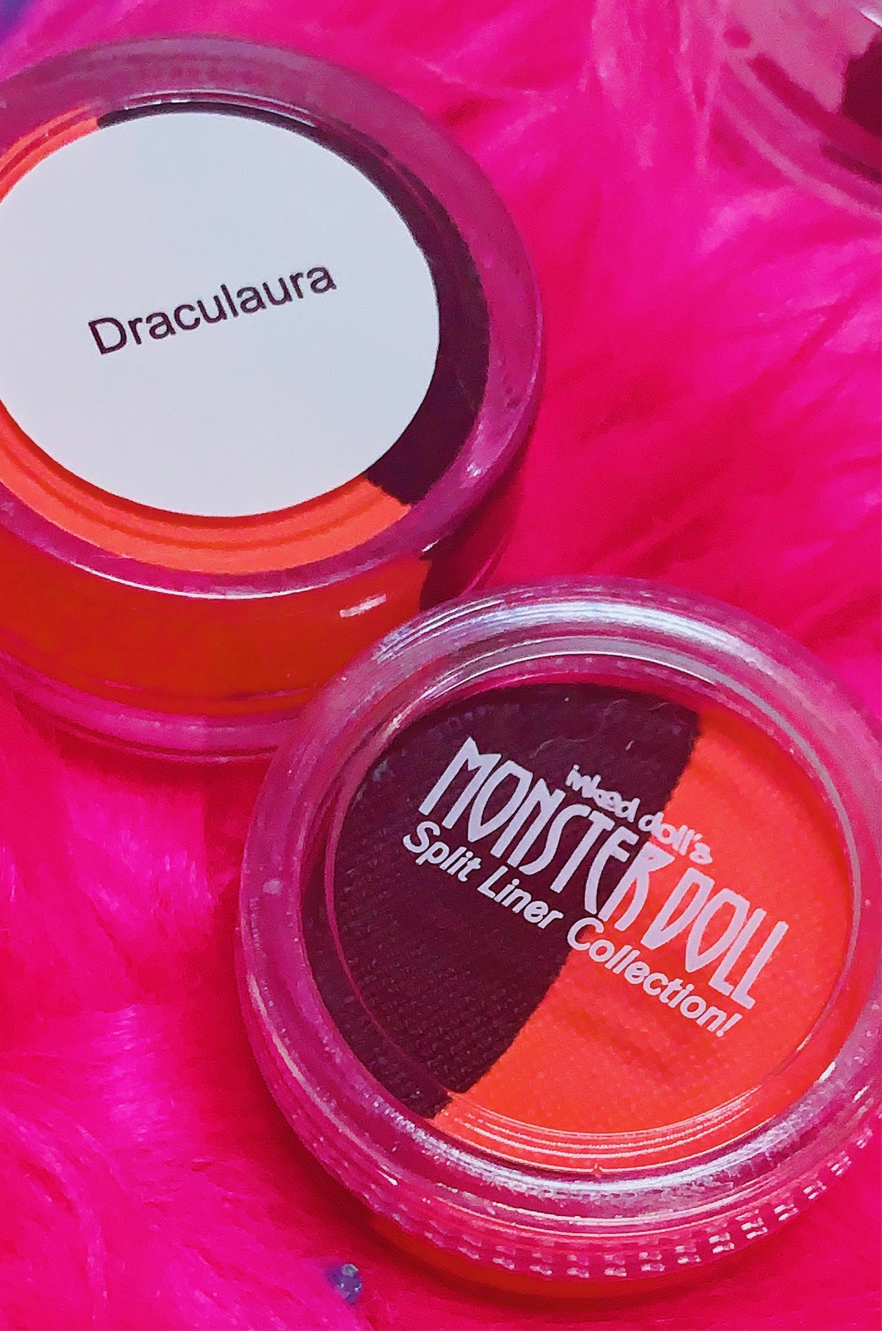 Inked Doll Cosmetics - (HUGE!) Monster Doll DRACULAURA *UV Neon/Pastel* Split Liner/Face/Body Paint
