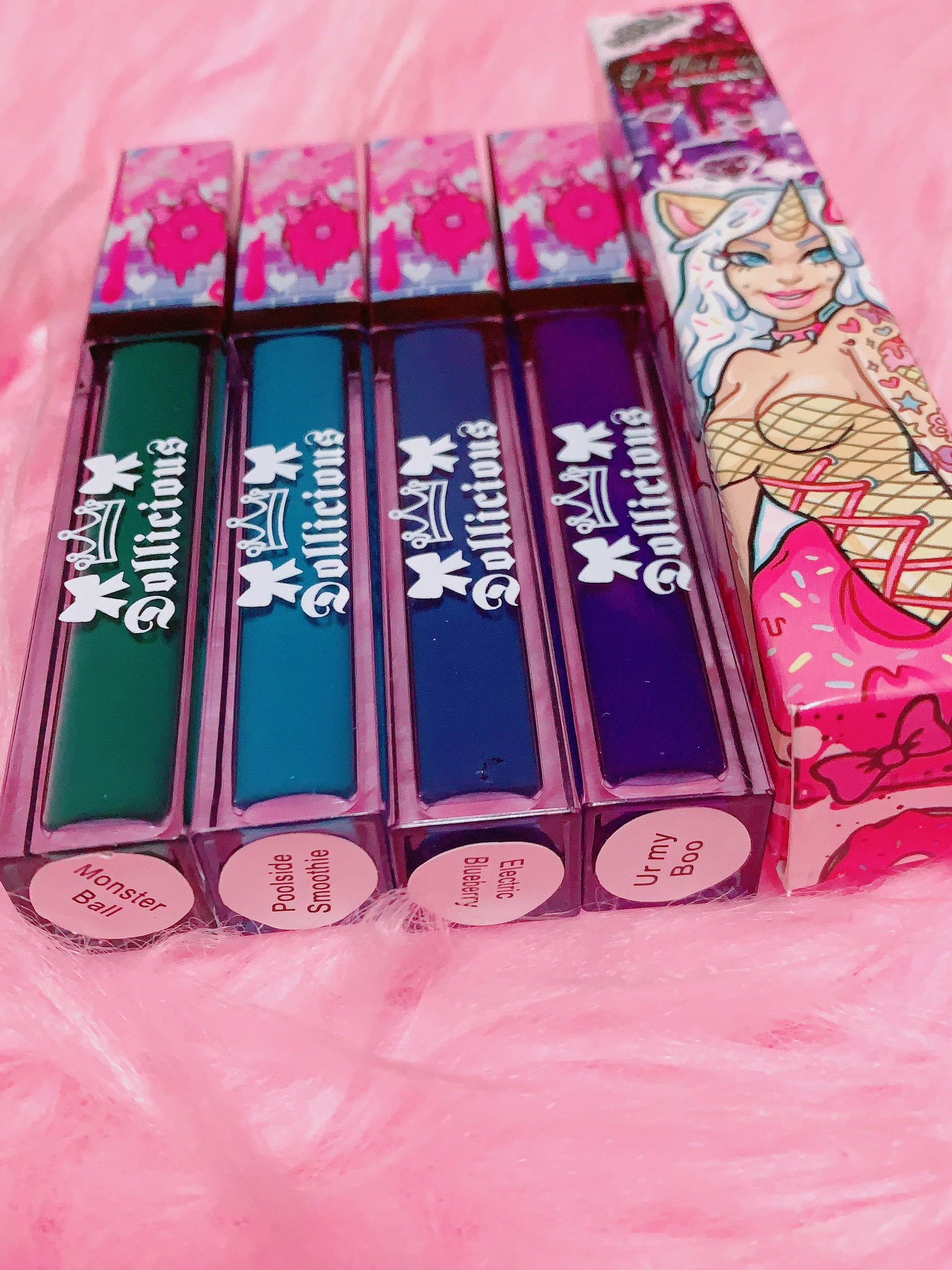 Inked Doll Cosmetics - The "BLUES/GREEN!!" DOLLICIOUS MATTE Vegan Liquid Lipstick