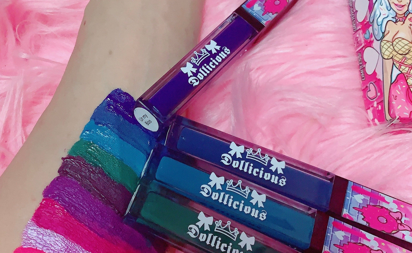 Inked Doll Cosmetics - The "BLUES/GREEN!!" DOLLICIOUS MATTE Vegan Liquid Lipstick