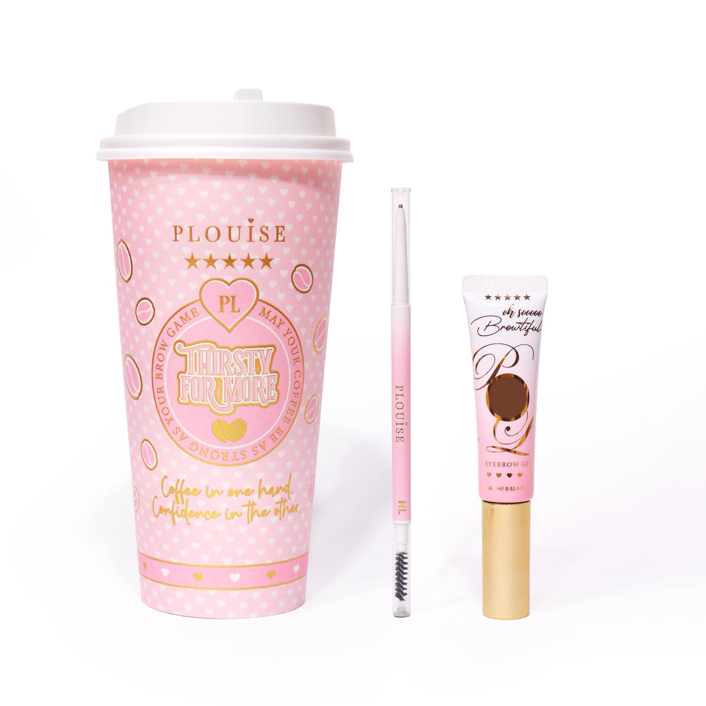 Eyebrow Gel & Eyebrow Pencil With Brush Set