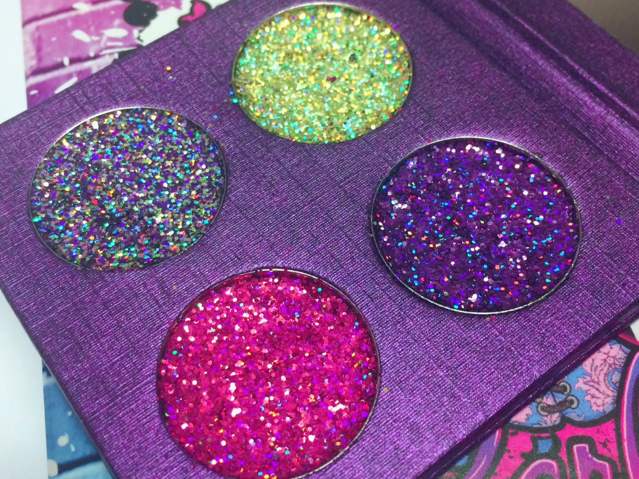 Inked Doll Cosmetics - QUEEN'S PALACE METALLIC Pressed Glitter Quad