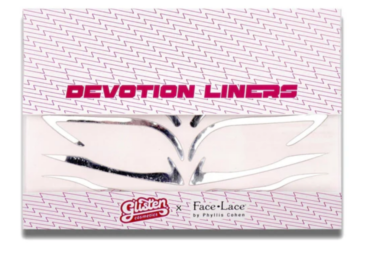 Face Lace x Glisten Cosmetics Devotion Liners - Chrome Makeup Stickers