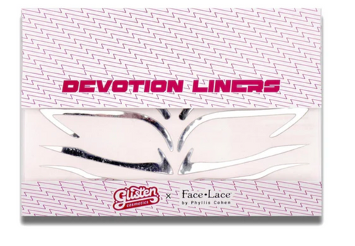 Face Lace x Glisten Cosmetics Devotion Liners - Chrome Makeup Stickers