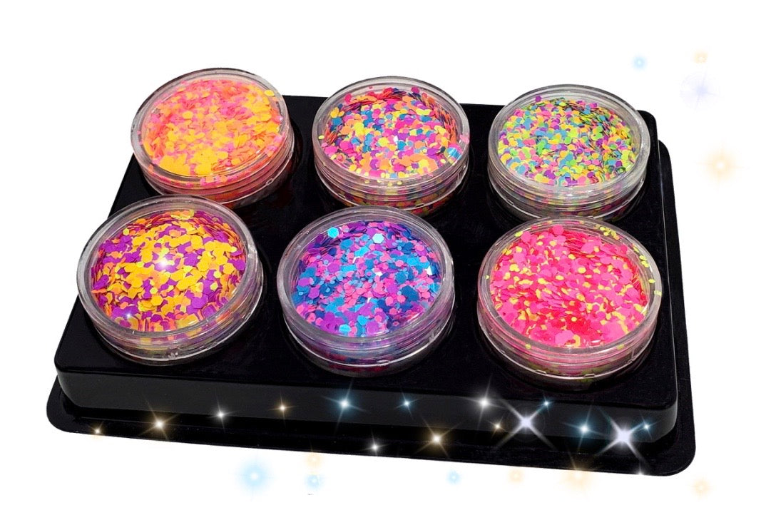 Inked Doll Cosmetics - "INSOMNIAC" *UV/BlackLight* Festival FunFetti