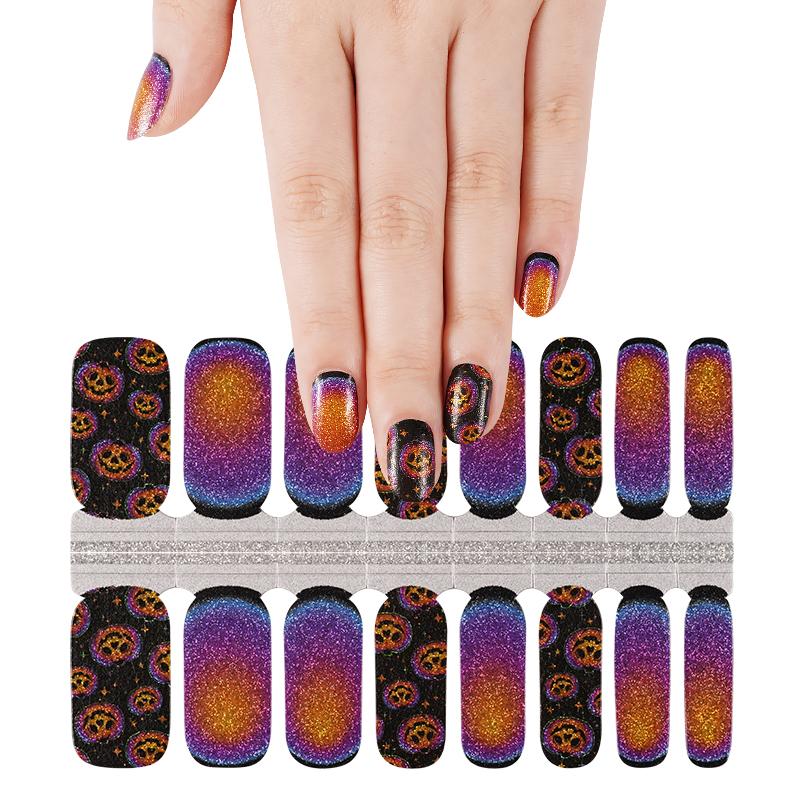 Candied Nails - Nail Sticker - Pumpkin Glitter