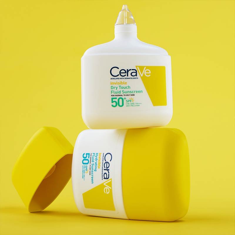 CeraVe Invisible Dry Touch Mattifying Fluid Face Sunscreen SPF 50