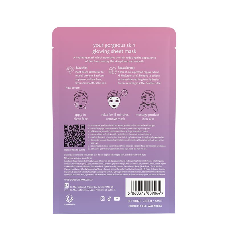 Dr Paw Paw Your Gorgeous Skin Glowing Sheet Mask Discontinued