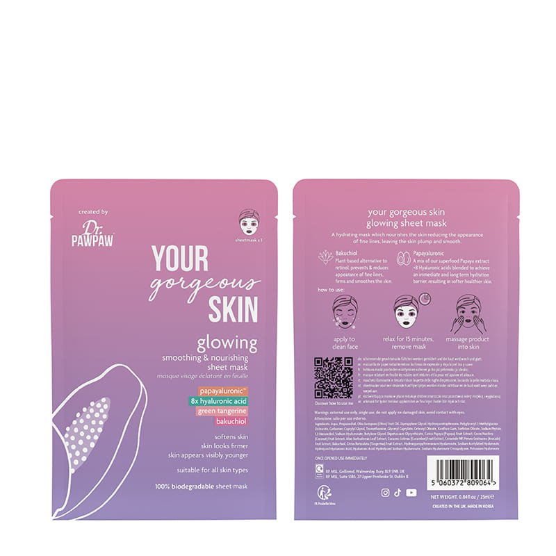 Dr Paw Paw Your Gorgeous Skin Glowing Sheet Mask Discontinued