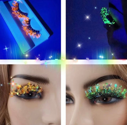 Inked Doll Cosmetics - WOODLAND SPRITE “FairyTopia” *UV* Glitter DreamDoll Lashes