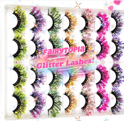 Inked Doll Cosmetics - TINKERBELL “FairyTopia” *UV* Glitter DreamDoll Lashes