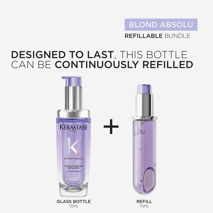 Kérastase Blond Absolu Huile Cicagloss Hair Oil In Refillable Bottle