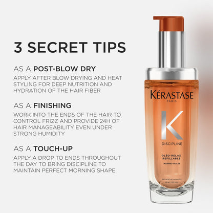 Kérastase Discipline Hair Oil For Frizzy Hair In Refillable Bottle
