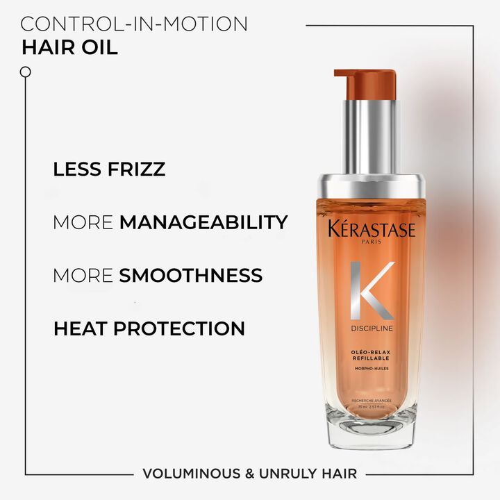 Kérastase Discipline Hair Oil For Frizzy Hair In Refillable Bottle