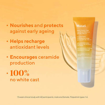 Murad Environmental Shield Mutli-Vitamin Clear Coat Broad Spectrum SPF 50 | PA++++